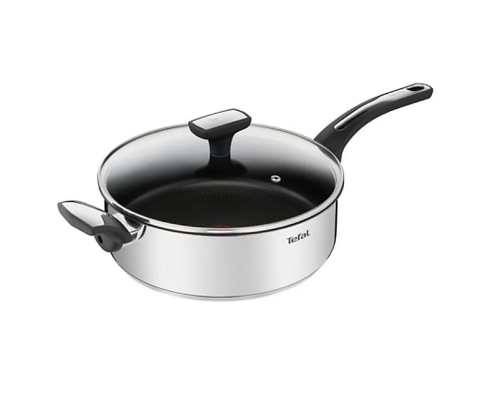 Sauteuse inox 26cm avec couvercle Tefal E3003304 emotion