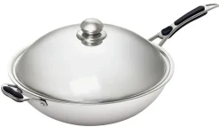 Sauteuse Wok inox 36 cm pour induction IW35 - Bartscher
