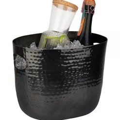 Seau à vin ou champagne pour 2 bouteilles cuivre - Noir Mat