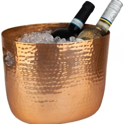 Seau à vin ou champagne pour 2 bouteilles cuivre - Orange