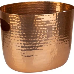 Seau à vin ou champagne pour 2 bouteilles cuivre - Orange
