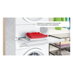 Seche-linge pompe a chaleur BOSCH WTH8300DFR SER4 - 8 kg - L60cm - Classe A++ - Blanc