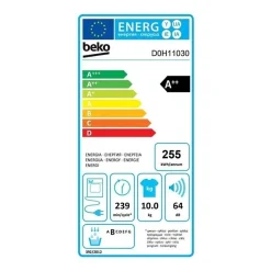 Seche-linge pompe a chaleur BEKO b300 Eco sense D0H11030 - 10 kg - L60cm - A++ - Blanc