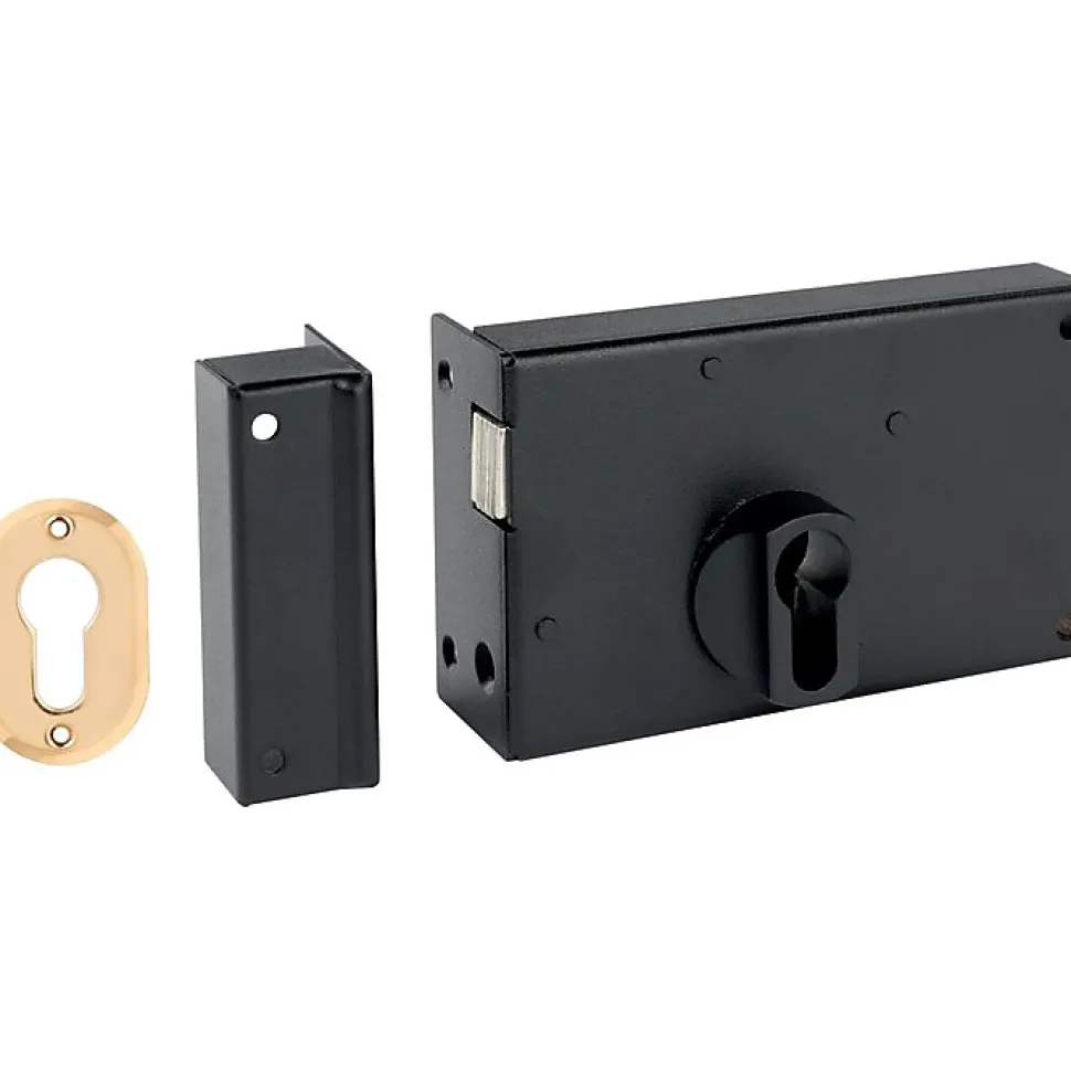 Serrure horizontale à crochet Gauche pour cylindre européen