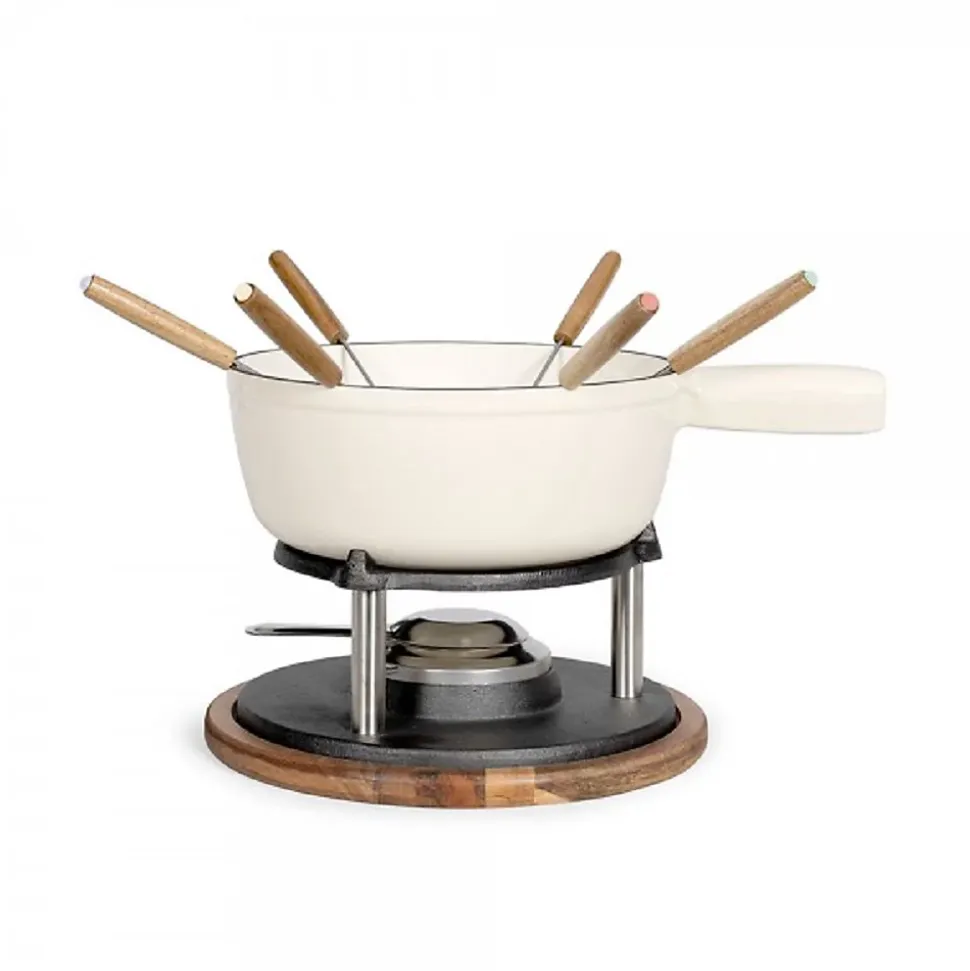 Service à fondue 6 fourchettes crème Livoo MEN426C