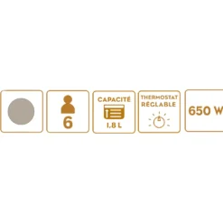 Service à fondue 6 personnes muscade Little Balance 8964 little fondue meuuuh