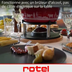 Service à fondue au fromage pour 4 personnes Rotel Swiss Tradition