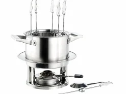 Service à fondue inox 6 personnes avec réchaud
