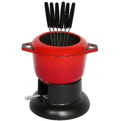 Service à fondue standart rouge rubis Invicta 1003034