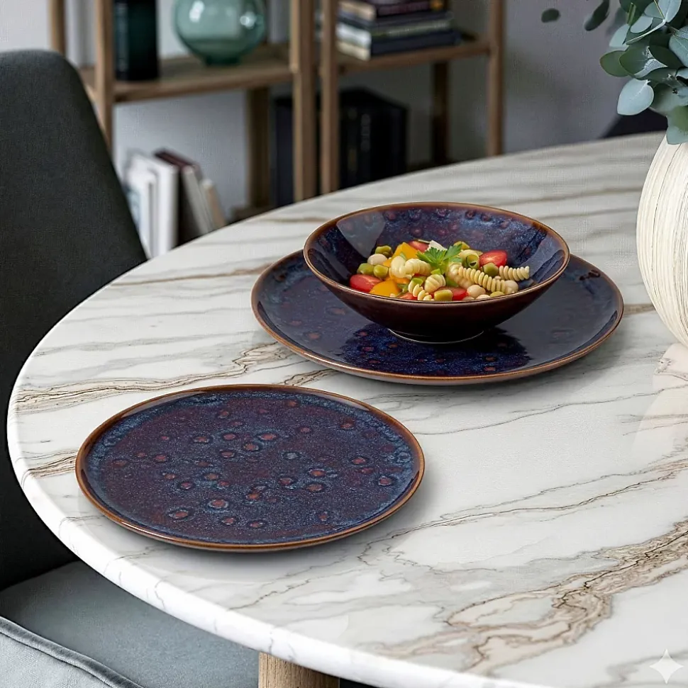 Service 18 pièces Bleu - Yumi Bleu par Médard de Noblat