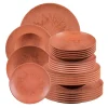 Service d'assiettes 24 pièces Onyx Terracotta