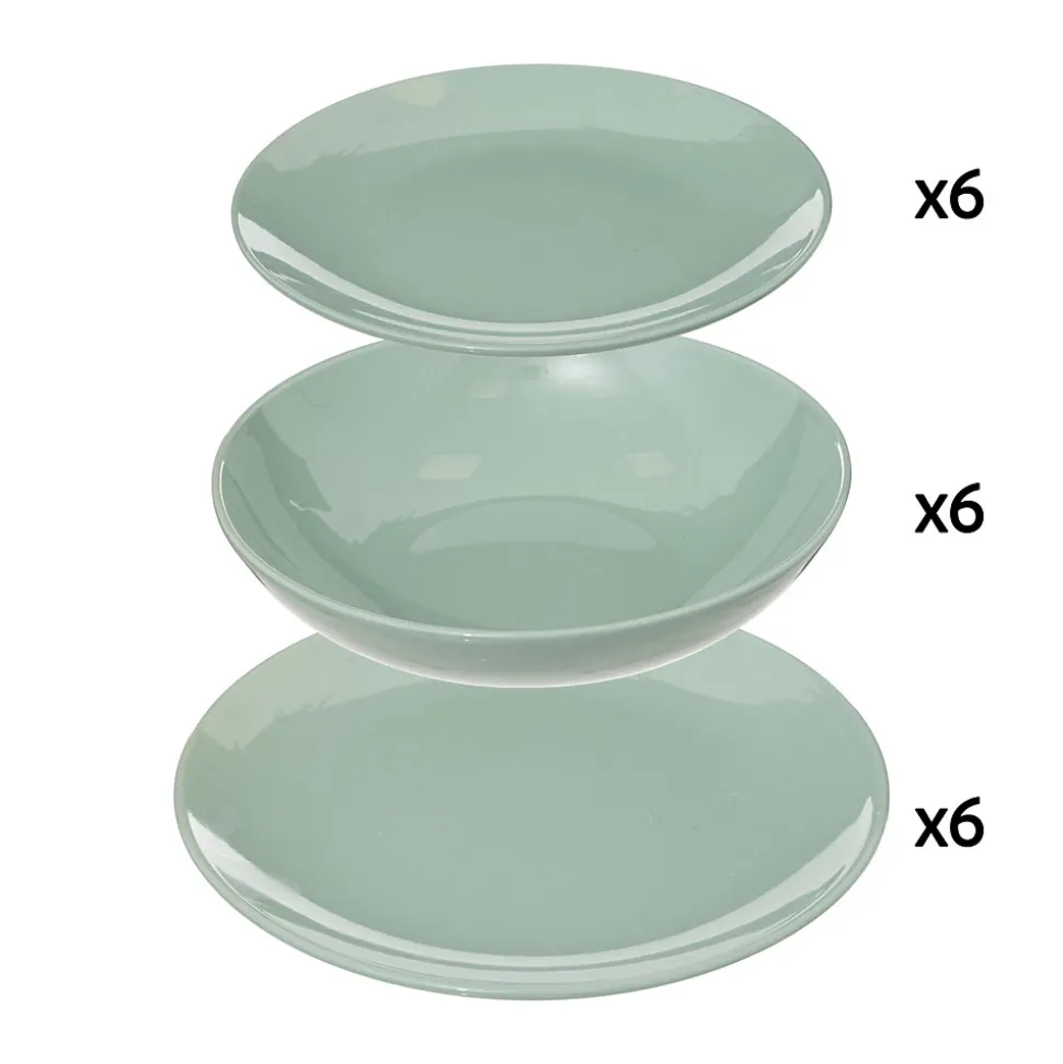 Service vaisselle 18 pièces COLORAMA