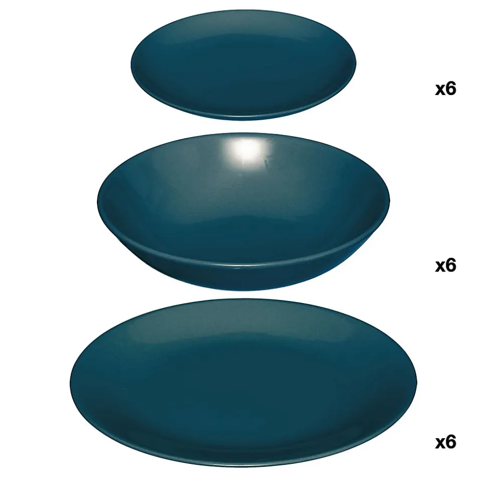 Service vaisselle 18 pièces COLORAMA