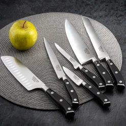 Set 5 couteaux de cuisine Acier - Vulcano par Sabatier Trompette