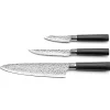 Set 3 couteaux de cuisine : office, utile et chef Noir - Katana par Richardson Sheffield