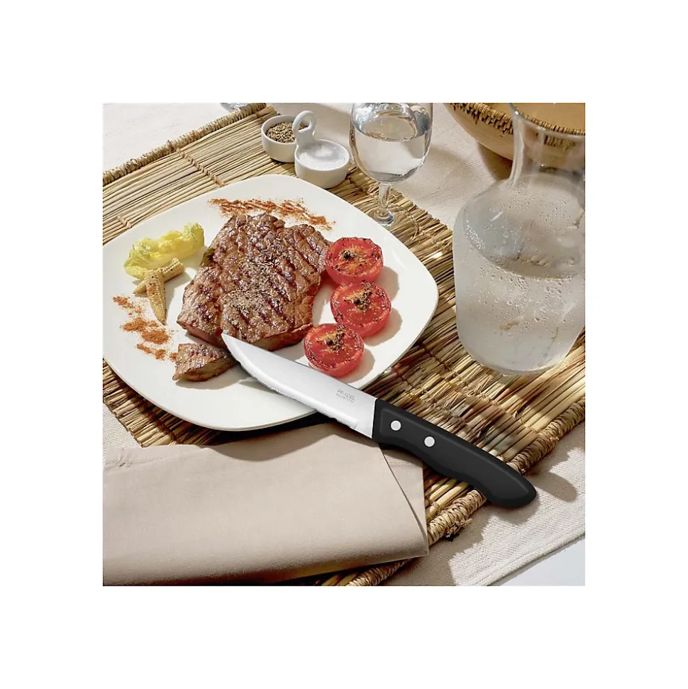Set 6 couteaux steak XXL Noir - Trappeur par Pradel Essentiel