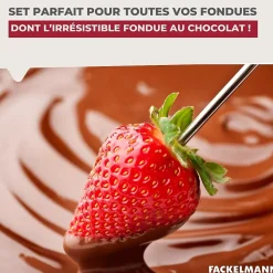 Set à fondue au fromage 2 personnes fonte émaillée Fackelmann