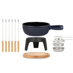Set à fondue en fonte 6 personnes - MONT JOUX
