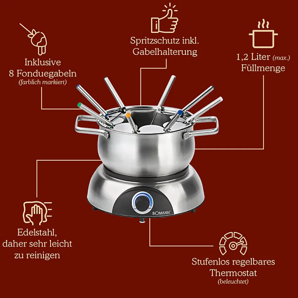 Set à fondue électrique Bomann FD2248CB