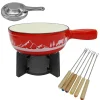 Set à fondue Savoyarde 4 personnes fonte émaillée Fackelmann
