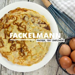 Set chandeleur avec crêpière 26 cm et 3 ustensiles Fackelmann Brandao