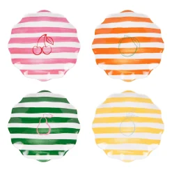 Set de 4 assiettes à dessert Tutti Frutti 20 cm