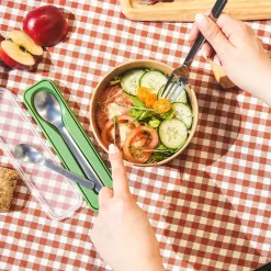 Set de 4 couverts nomades Inox - Mobil' Pocket par Amefa