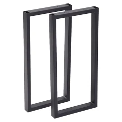 Set de 2 pieds de table Moldrup rectangulaires en acier 56 x 27 cm en.casa