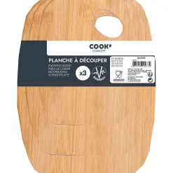 Set de 3 planches à découper en bambou