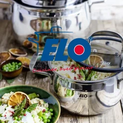 Set de 2 Poêles 20 et 24 cm céramique sans PFAS et 2 couvercles Elo Prima Cucina