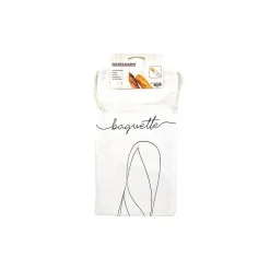 Set de 3 ustensiles pour le pain avec Huche à pain en bois pain et 2 Sacs de conservation en coton Fackelmann Boissellerie