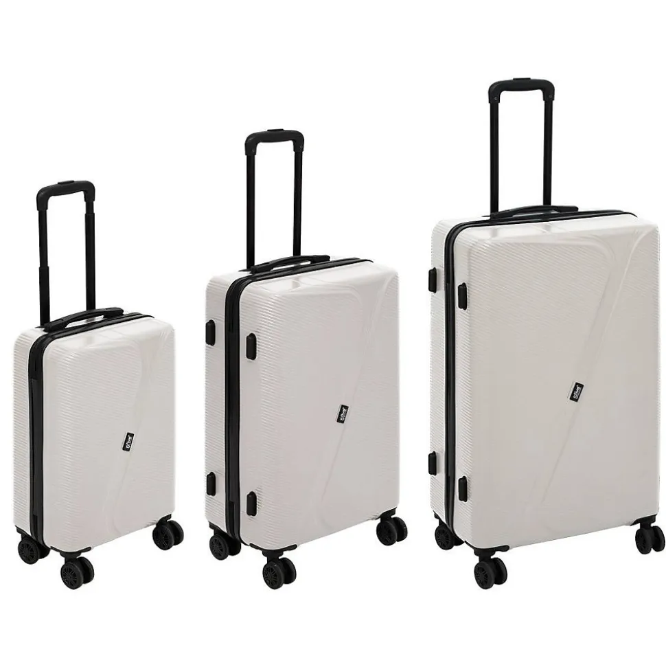 Set de 3 valises ABS 8 roues argile - Argile- 5five