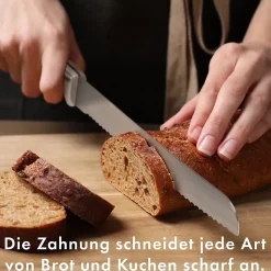 Set de couteaux avec support 7 pièces blanc Classbach C-MBS4018-Blanc