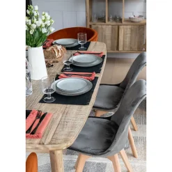Set de table avec franges en coton MAHA