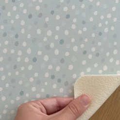 Set de table en vinyle pois bleu 30x40 cm