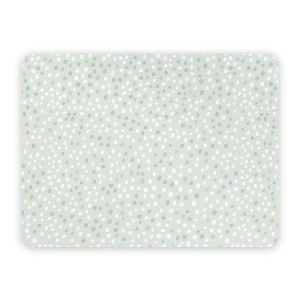 Set de table en vinyle pois vert 30x40 cm