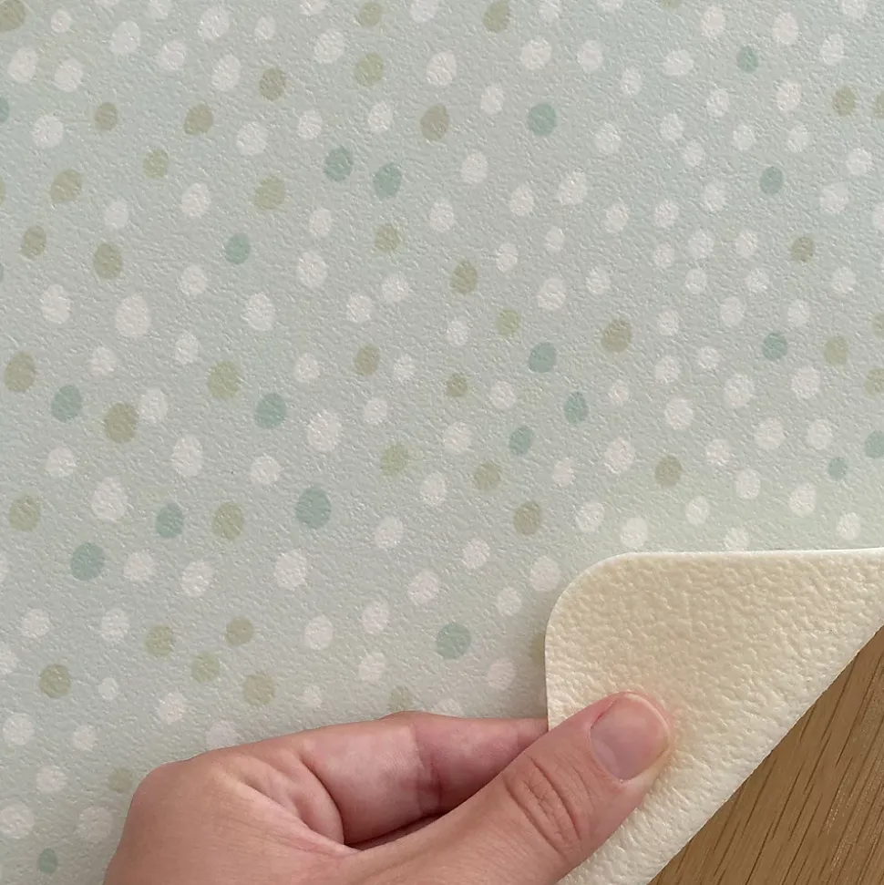 Set de table en vinyle pois vert 30x40 cm