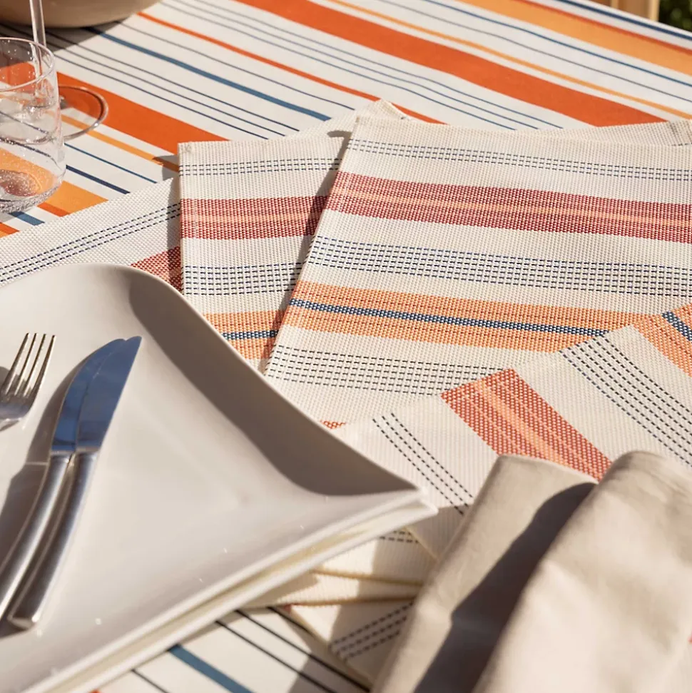 Set de table rectangulaire enduite (35x50 cm - Terracotta)