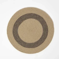 Set de table rond en coton beige, lot de 4 - HOMESCAPES