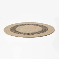 Set de table rond en coton beige, lot de 4 - HOMESCAPES