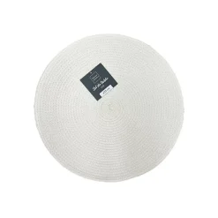 Set de table rond et coloré (35 cm - Ivoire)