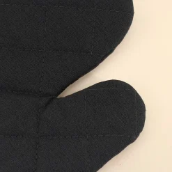 Set gant + manique unis 100% coton