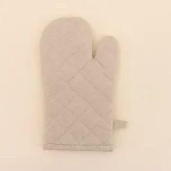 Set gant + manique unis 100% coton