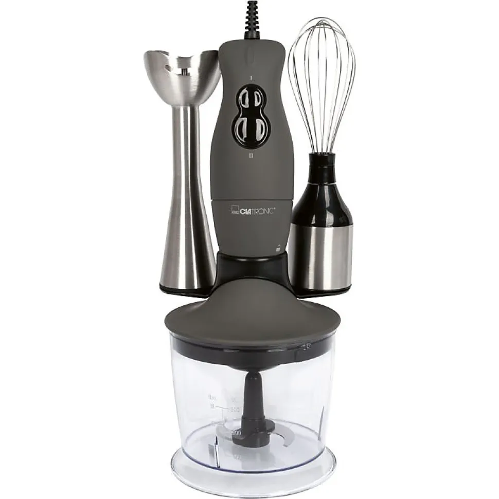 Set Mixeur Plongeant + Batteur + Fouet Inox 200 W Clatronic SMS3777