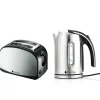 Set petit déj - Bouilloire 2200W 1.7L finition inox + Grille-pain 2 fentes inox 900W