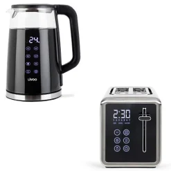 Set petit déjeuner Digital noir