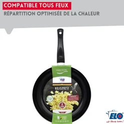 Set Poêle 20 cm avec revêtement céramique sans PFAS et couvercle Elo Prima Cucina