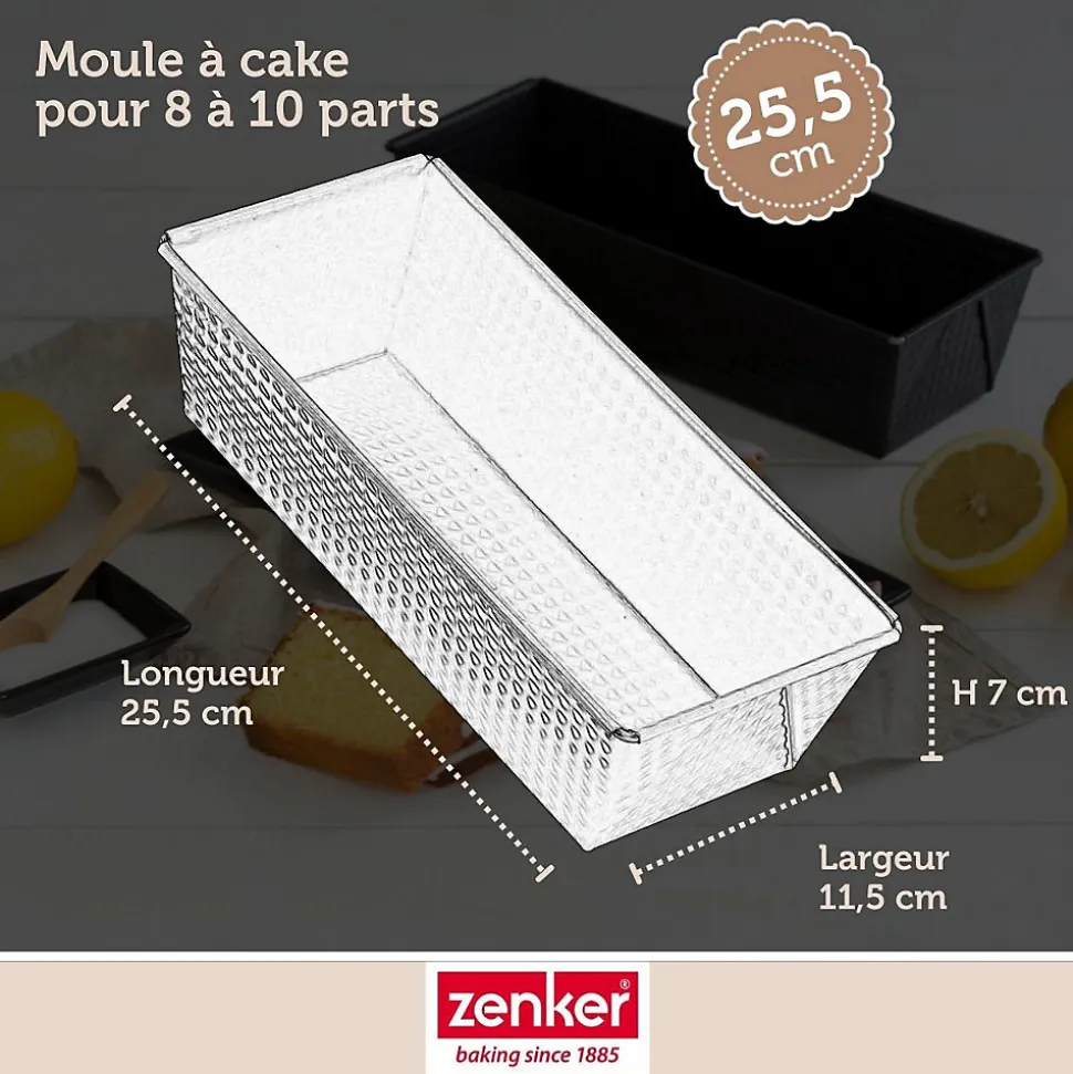 Set pâtisserie avec moule à cake 25,5 cm, 2 bols à mixer, verre mesureur et spatule Zenker