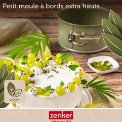 Set pâtisserie avec moule à panettone 18 cm revêtu cire de carnauba, 2 bols à mixer, verre mesureur et spatule Zenker