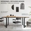 Set 2x pieds de table forme arrow en V acier noir mat style moderne 60 x 72 cm